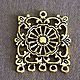 Order Connector pendant Openwork, gold tone, 32 x 35 mm. for PCs. beadsbeautiful2. Livemaster. . Pendants Фото №3