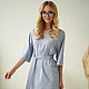 Elegant Blue wool dress, woolen office dress with a slit. Dresses. mozaika-rus. Online shopping on My Livemaster.  Фото №2