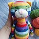 Soft knitted toy rainbow cat. Stuffed Toys. samacvetik. Online shopping on My Livemaster.  Фото №2