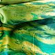 Батик. Земля в иллюминаторе... Атлас. Палантин. Палантины. Антонина (batik-antonina). Интернет-магазин Ярмарка Мастеров.  Фото №2
