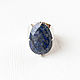 Lapis lazuli ring, lapis lazuli ring, unusual ring with a stone. Rings. Irina Moro. My Livemaster. Фото №6