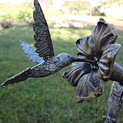 Для дома и интерьера handmade. Livemaster - original item Hummingbird metal figure. Handmade.