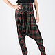 Wool plaid harem pants - PA0741CT. Pants. EUG fashion. Online shopping on My Livemaster.  Фото №2