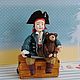 Ватная игрушка : пиратик. Елочные игрушки. Radost-na-elke-. Ярмарка Мастеров.  Фото №6