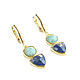 Lapis lazuli earrings, amazonite earrings,natural stone earrings. Earrings. Irina Moro. My Livemaster. Фото №4