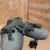 Обувь ручной работы handmade. Livemaster - original item Felted slippers Lamb Grace. Handmade.