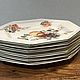 Винтаж: Десертные тарелки «Свежие фрукты» Johnson Brothers, Staffordshire, Анг. Тарелки винтажные. Brocante chez Alla. Интернет-магазин Ярмарка Мастеров.  Фото №2