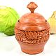Wooden carved pot for bulk products, Jars, Moscow,  Фото №1