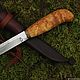 Нож финский самобытный ручной работы 2. Ножи. НОЖЕВАЯ АРТЕЛЬ (Александр) (knife-art). Интернет-магазин Ярмарка Мастеров.  Фото №2