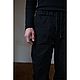 Брюки мужские из конопляного денима Hemp Denim Elastic Pant 2 Black. Брюки мужские. VÄN Studio. Интернет-магазин Ярмарка Мастеров.  Фото №2