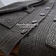 Жилет в стиле Brunello Cucinelli меринос+кашемир+ангора Италия серый. Жилеты. Annacashmeresilk. Ярмарка Мастеров.  Фото №4