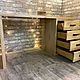 Стол письменный из массива дуба. Столы. Мастерская LOFT. Ярмарка Мастеров.  Фото №4
