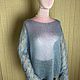 Свитер паутинка из мохера. Свитеры. Knitwork_room (Вязаные вещи в наличии и под заказ). Ярмарка Мастеров.  Фото №4