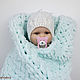 blankets for kids: Plush blanket for baby. Baby blankets. Knitwear shop Fairy Tale by Irina. My Livemaster. Фото №5