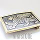 Заказать Пряжка Крылатый страж  купить мужскую пряжку. NIKISTORE - bronze (nikistore-art). Ярмарка Мастеров. . Ремни Фото №3