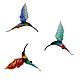 Interior hanging decoration stained glass bird Hummingbird. Pendants for pots. In Glass. Online shopping on My Livemaster.  Фото №2