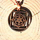 Бхуванешвари Янтра, корень ореха, 5 см. Оберег. Yantra Wood. Интернет-магазин Ярмарка Мастеров.  Фото №2