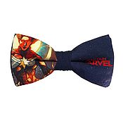 Аксессуары handmade. Livemaster - original item Tie Captain marvel/ Marvel/ superhero. Handmade.