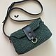 Сумка вязаная из рафии. Сумка через плечо. NataBern - Leather accessories. Ярмарка Мастеров.  Фото №5