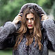 Order Silver Fox fur coat with hood. teplaya zima. Livemaster. . Fur Coats Фото №3