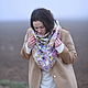 Order Neck scarf warm large bright. ZanKa. Livemaster. . Shawls1 Фото №3