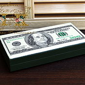 Для дома и интерьера handmade. Livemaster - original item A copy of the Vintage Banknote box for money. Handmade.