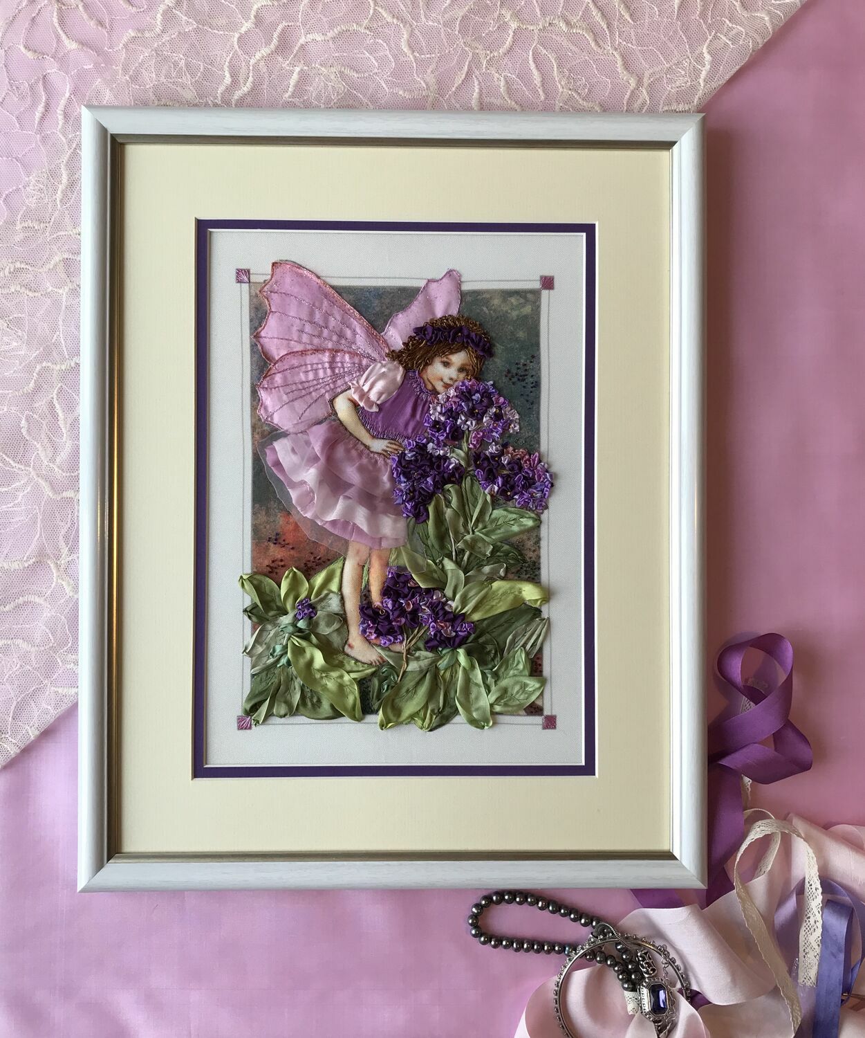 Вышивка лентами, цветочная фея купить в интернет-магазине Ярмарка ...