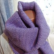 Аксессуары handmade. Livemaster - original item Hand-woven purple-lilac scarf. Handmade.