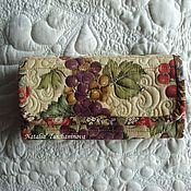 Сумки и аксессуары handmade. Livemaster - original item Quilted, textile wallet "Chianti". Handmade.