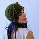 the Cloche hat the 'Green Orchid'. Hats1. EDIS | дизайнерские шляпы Наталии Эдис. Online shopping on My Livemaster.  Фото №2