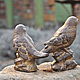Пара птиц на камне из бетона для сада Прованс Кантри. Статуэтки. A Z O V • G A R D E N. Ярмарка Мастеров.  Фото №5