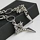 Стильные кольчужные серьги "Shuriken". Серьги классические. BeadLab. УКРАШЕНИЯ, КОТОРЫЕ УДИВЛЯЮТ. Ярмарка Мастеров.  Фото №5