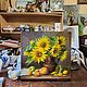 Подсолнухи. Картины. Картины маслом Александра Кулакова (alexandra-kulakova-paintings). Интернет-магазин Ярмарка Мастеров.  Фото №2