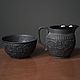 Винтаж: WEDGWOOD старинные молочник и сахарница, basalt, Англия, 1790-1820 г, Шкатулки винтажные, Москва,  Фото №1