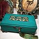 Шкатулка-купюрница "Малахитовая прелесть". Шкатулки. Катерина / Catherine-Deco. Интернет-магазин Ярмарка Мастеров.  Фото №2