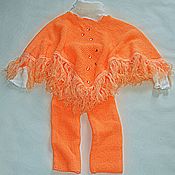 Одежда детская handmade. Livemaster - original item Knitted set,poncho and pants,2-4 years old.. Handmade.