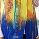 Order Felted vest'in the Blue sea'. silk wool. Livemaster. . Vests Фото №3