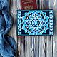 Leather Passport cover " Blue Mandala". Passport cover. Magicpoints (magicpoints). Online shopping on My Livemaster.  Фото №2