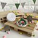 Miniature decor Easter basket with eggs and a garland of flags. Dishes for dolls. kotomka-nv. My Livemaster. Фото №6
