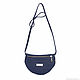 Small blue leather shoulder bag. Crossbody bag. BagsByKaterinaKlestova (kklestova). Online shopping on My Livemaster.  Фото №2
