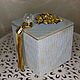 Wedding blue box with golden birds. Box. beautifulcrafts. Online shopping on My Livemaster.  Фото №2