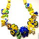 necklace 'pansy', Necklace, St. Petersburg,  Фото №1