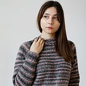 Одежда handmade. Livemaster - original item Handmade Striped Sweater. Handmade.