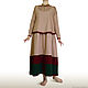 Заказать Тёплое платье бохо + безрукавка. Вышивка - кашемир. Boho. N.NATALE.N. N.NATALE.N Наталья Нечепуренко. Ярмарка Мастеров. . Платья Фото №3