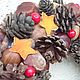 Order Wreath in eco-style Christmas. nikazvereva. Livemaster. . Wreaths Фото №3