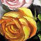 Order Oil painting with roses Pink holiday. Comfort-art (Comfort-art). Livemaster. . Pictures Фото №3