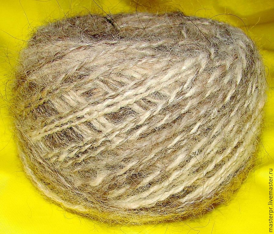 skein of fluff marble collie 
double spun thread