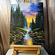 Filin-artpe Sunset oil Painting on canvas- " Forest sunset". Pictures. Filin-art. Online shopping on My Livemaster.  Фото №2