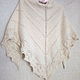 Down shawl Warm bactus, White knitted openwork Shawl, Shawls, Kazan,  Фото №1