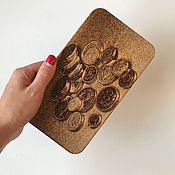Подароный набор «шкатулка+блокнот в деревянной обложке»